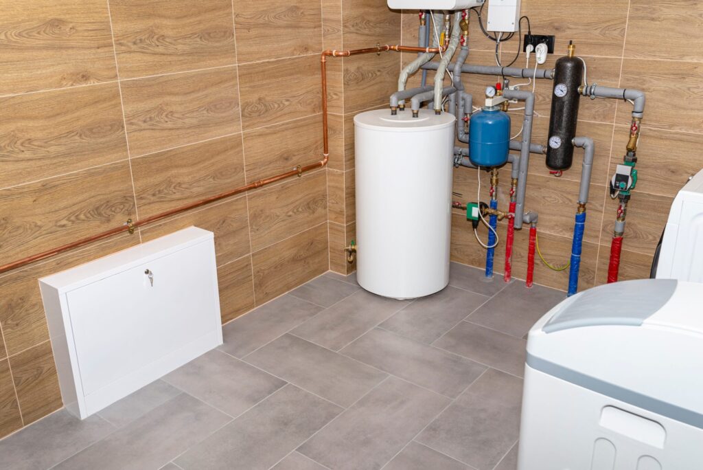Residential water heater and plumbing system installed in Seaside